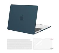 MOSISO Coque Compatible avec MacBook Air M4 M3 M2 13 Pouce A3240 A3113 A2681 2022 2023 2024 2025,Étui Rigide Housse de Protection pour MacBook Air 13,6 &Clavier&Protecteur D'écran,Vert Teal