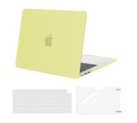 MOSISO Coque Compatible avec MacBook Air M4 M3 M2 13 Pouce A3240 A3113 A2681 2022 2023 2024 2025,Étui Rigide Housse de Protection pour MacBook Air 13,6 &Clavier&Protecteur D'écran, Jaune Doux