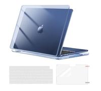 MOSISO Coque Compatible avec MacBook Air M4 M3 M2 13 Pouce A3240 A3113 A2681 2022 2023 2024 2025,Étui Rigide Housse de Protection pour MacBook Air 13,6 &Clavier&Protecteur D'écran, Minuit Cristal