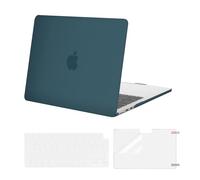 MOSISO Coque Compatible avec MacBook Air M4 M3 M2 13 Pouce A3240 A3113 A2681 2026-2022,Étui Rigide Housse de Protection pour MacBook Air 13,6 &Clavier&Protecteur D'écran,Vert Teal