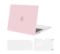 MOSISO Coque Compatible avec MacBook Air M4 M3 M2 13 Pouce A3240 A3113 A2681 2026-2022,Étui Rigide Housse de Protection pour MacBook Air 13,6 &Clavier&Protecteur D'écran,Bébé Rose