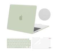 MOSISO Coque Compatible avec MacBook Air M4 M3 M2 13 PoucesA3240 A3113 A2681 2025-2022,Étui Rigide Plastique&Clavier&Protecteur D'écran&sous-Verre Compatible avec MacBook Air 13,6,Sage Vert
