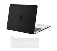 MOSISO Coque Compatible avec MacBook Pro 13 Pouces M2 2023 2022 2021-2016 A2338 M1 A2289 A2159 A1708 A1706 avec/sans Touch Bar, Plastique Coque Rigide&Protection Clavier, Noir
