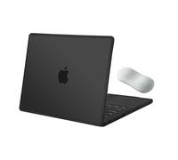 MOSISO Coque Compatible avec MacBook Pro 14 Pouces M5 M4 M3 M2 M1 2026-2021 | Coque Rigide Cadre TPU Souple Anti-rayures&Anti-traces Doigts,Repose-poignets avec Coussin d'Air,Noir