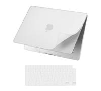 MOSISO Coque Compatible avec MacBook Pro 16 Pouces 2025-2021 M4 M3 M2 M1 A3403 A3186 A2991 A2780 A2485, Coque Anti-Empreintes Mat Égratignure Résistante PP Mat Douce&Housse Clavier,Translucide