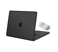 MOSISO Coque Compatible avec MacBook Pro 16 Pouces M5 M4 M3 M2 M1 2026-2021 | Coque Rigide Cadre TPU Souple Anti-rayures&Anti-traces Doigts,Repose-poignets avec Coussin d'Air,Noir