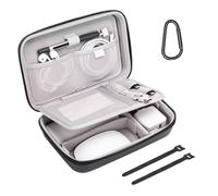 MOSISO Étui Voyage de Électronique Organisateur Sac Compatible avec MacBook Adaptateur Courant, Compatible avec Souris Magique & Crayon, Carte SD, Disque Flash USB, Noir