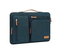 MOSISO Housse 360° pour Ordinateur Portable 16 Pouces, Compatible avec MacBook Pro 16, HP, Acer, Dell, Lenovo, ASUS, 15-15,6 Pouces Sac Ouvert Latérale avec 4 Poches Zippées&Poignée,Sarcelle Foncé