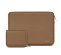 MOSISO Housse Ordinateur 13,3 Pouces avec Pochette,Moka