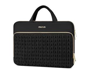 MOSISO Housse Ordinateur 13,3 Pouces Quilté Épis de Blé avec Manche & Poche