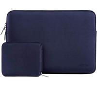 MOSISO Housse Ordinateur 14 Pouces avec Pochette,Bleu Marin | Sac de Transport Néoprène Résistant aux Rayures Compatible avec MacBook MacBook HP/Lenovo/Dell/ASUS/Acer 14