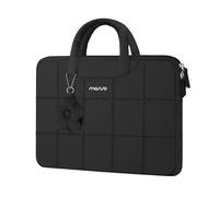 MOSISO Housse Ordinateur 14 Pouces avec Poignée Pendentif Fleur | 14 Pouces Housse Matelassée Compatible avec MacBook HP Lenovo Dell ASUS Acer/HP Stream/Dell Latitude/Lenovo IdeaPad,Noir
