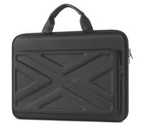 MOSISO Housse Ordinateur 15,6 Pouces Antichoc Étanche,Espace Gris | Housse PC Portable 15 Pouces Compatible avec MacBook HP Dell,avec Poignée Robuste,Poche Avant & Bretelle
