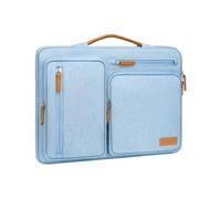 MOSISO Housse Ordinateur 15 Pouces Compatible avec MacBook Air 15 Pouces M5 M4 M3 M2 2026-2023, Dell XPS Plus,Sac Ouvert Latérale avec 4 Poches Zippées&Poignée,Airy Bleu