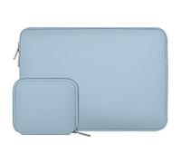 MOSISO Housse Ordinateur 16 Pouces avec Pochette,Airy Bleu | Sac de Transport Néoprène Résistant aux Rayures Compatible avec MacBook MacBook Pro 16/HP/Acer 15,6