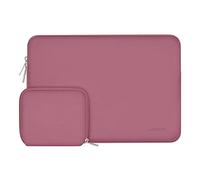 MOSISO Housse Ordinateur 16 Pouces avec Pochette,Poussiéreux Rose | Sac de Transport Néoprène Résistant aux Rayures Compatible avec MacBook MacBook Pro 16/HP/Acer 15,6