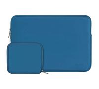 MOSISO Housse Ordinateur Portable 13-13,3 Pouces Compatible avec MacBook Air/Pro 13/Pro 14 M5 M4 M3 M2 M1, HP Dell ASUS Lenovo,Laptop Sleeve Néoprène Sac avec Petite Pochette,Lac Bleu