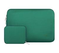 MOSISO Housse Ordinateur Portable 13-13,3 Pouces Compatible avec MacBook Air/Pro 13/Pro 14 M5 M4 M3 M2 M1, HP Dell ASUS Lenovo,Laptop Sleeve Néoprène Sac avec Petite Pochette,Vert Paon