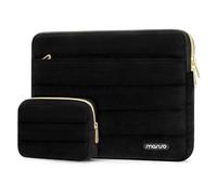 MOSISO Housse Ordinateur Portable 13-14 Pouces,Compatible avec MacBook Air 13 13,6 Pouces M4 M3 M2 M1/Pro 13/Pro 14, HP Dell ASUS Lenovo,Sac Horizontal Ultra Doux Léger avec Petite Pochette,Noir