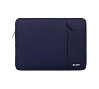 MOSISO Housse Ordinateur Portable 13,3 Pouces,Compatible avec MacBook Air/Pro 13 / Pro 14, HP Dell ASUS Lenovo Notebook,13-13.3" Laptop Sleeve Polyester Verticale Sac avec Poche,Bleu Marin