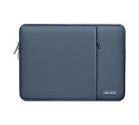 MOSISO Housse Ordinateur Portable 13,3 Pouces,Compatible avec MacBook Air/Pro 13 / Pro 14, HP Dell ASUS Lenovo Notebook,13-13.3" Laptop Sleeve Polyester Verticale Sac avec Poche,Brume Bleu
