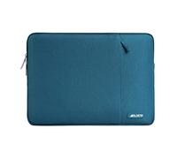 MOSISO Housse Ordinateur Portable 13,3 Pouces,Compatible avec MacBook Air/Pro 13/Pro 14 M5 M4 M3 M2 M1,HP Dell ASUS Lenovo,13-13,3" Laptop Sleeve Polyester Verticale Sac avec Poche,Sarcelle Foncé