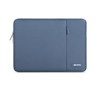 MOSISO Housse Ordinateur Portable 13,3 Pouces,Compatible avec MacBook Air/Pro 13/Pro 14 M5 M4 M3 M2 M1,HP Dell ASUS Lenovo,13-13,3" Laptop Sleeve Polyester Verticale Sac avec Poche,Bleu Acier