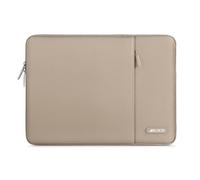 MOSISO Housse Ordinateur Portable 14 Pouces, Compatible avec HP Lenovo Dell ASUS Acer, HP Stream, Dell Latitude, Lenovo IdeaPad,Laptop Sleeve Polyester Verticale Sac avec Poche,Brun Taupe