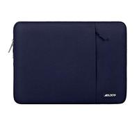 MOSISO Housse Ordinateur Portable 14 Pouces, Compatible avec HP Lenovo Dell ASUS Acer, HP Stream, Dell Latitude, Lenovo IdeaPad,Laptop Sleeve Polyester Verticale Sac avec Poche,Bleu Marin