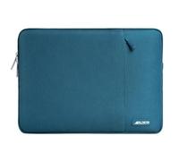 MOSISO Housse Ordinateur Portable 14 Pouces, Compatible avec HP Lenovo Dell ASUS Acer, HP Stream, Dell Latitude, Lenovo IdeaPad,Laptop Sleeve Polyester Verticale Sac avec Poche,Sarcelle Foncé