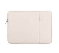 MOSISO Housse Ordinateur Portable 15 Pouces,Compatible avec MacBook Air 15 Pouces (M4 A324/M3 A3114/M2 A2941 2025-2023) Dell XPS 15,Laptop Sleeve Polyester Verticale Sac avec Poche,Sable