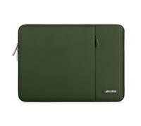 MOSISO Housse Ordinateur Portable 15 Pouces,Compatible avec MacBook Air 15 Pouces (M4 A324/M3 A3114/M2 A2941 2025-2023) Dell XPS 15,Laptop Sleeve Polyester Verticale Sac avec Poche,Armée Vert