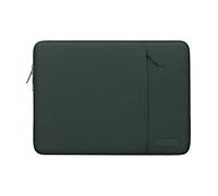 MOSISO Housse Ordinateur Portable 15 Pouces,Compatible avec MacBook Air 15 Pouces (M4 A324/M3 A3114/M2 A2941 2025-2023) Dell XPS 15,Laptop Sleeve Polyester Verticale Sac avec Poche,Vert Minuit