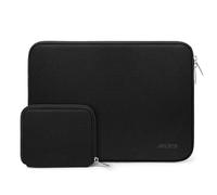MOSISO Housse Ordinateur Portable 15 Pouces,Compatible avec MacBook Air M5 A3448 M4 A3241 M3 A3114 M2 A2941 2026-2023,Dell XPS,Laptop Sleeve Néoprène Sac avec Petite Pochette,Noir