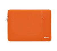 MOSISO Housse Ordinateur Portable Compatible avec HP Lenovo Dell ASUS Acer 14,HP Stream 14, Dell Latitude 14,Lenovo IdeaPad 14,ASUS ZenBook 14,étui Vertical en Polyester avec Poche,Orange