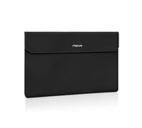 MOSISO Housse pour Moniteurs Portable 16,1 Pouces,Sac D'affichage pour Ordinateur Portable avec Poche Avant,Étui en Cuir PU pour Moniteur de Voyage 15,6-16,1 Pouces,Noir