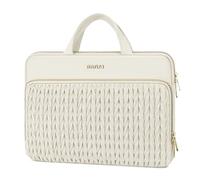 MOSISO Housse pour Ordinateur Portable 13,3 Pouces,13-13,3" Laptop Sleeve Compatible avec MacBook 13 M5 M4 M3 M2 M1/Neo/Pro 13/14, HP Dell Lenovo ASUS,Quilté Épis de Blé avec Manche & Poche,Sable