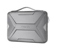 MOSISO Housse Rigide Ordinateur 15-16 Pouces, Étui 15,6 Pouces Étanche Antichoc Compatible avec MacBook HP Dell, Sac Transport EVA Géométrique Artistique avec Poignée,Gris