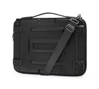 MOSISO Housse Rigide Ordinateur Portable, Sacoche PC 15-16 Pouces Compatible avec MacBook Air 15/Pro 16, HP Dell Lenovo Asus, Géométrique Abstrait Sac Transport Étanche avec Sangle,Noir