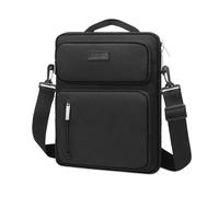 MOSISO Housse Tablette 12,9 Pouces Pochette Protection | Compatible avec iPad Pro 12,9,Surface Pro 9/8/7/6/X,Sacoche Transport avec 2 Poches Rectangle Devant&Poche Verticale,Noir