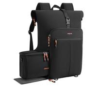 MOSISO Housses pour Appareil Photo,Sac à Dos Photographique avec Compartiment Extensible à Enroulement,Insert Rembourré Souple pour Sac Photo avec Housse Pluie&Bretelles pour Canon/Nikon/Sony, Noir