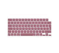 MOSISO Protection Clavier Compatible avec MacBook Air 13,6 M2 A2681 2022 2023&Compatible avec MacBook Pro 14/16 M2 M1 A2779 A2442 A2780 A2485 2023-2021, Hydrofuge Silicone Peau, Thé Petal Rose