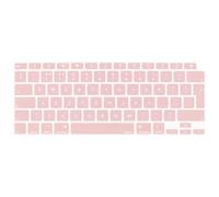 MOSISO Protection Clavier Seul Compatible avec MacBook Air 13 2022 2021 2020 M1 A2337 A2179 Retina Display Touch ID Rétroéclairé Magie Clavier, Antipoussière Silicone Protection Clavier, Quartz Rose