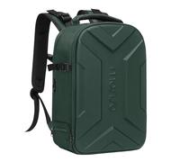 MOSISO Sac a Dos Appareil Photo,DSLR/SLR/Mirrorless Photographe avec 15-16 Pouces PC Compartiment,Géométrique Artistique Étanche Sacoche Rigide Compatible avec Canon/Nikon/Sony,Vert Minuit