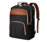 MOSISO Sac à Dos Pour Ordinateur Portable 15,6 Pouces, avec Port Charge USB & Poche Avant,Sac de Jour Casual Portable pour Voyage Bureau Études, Noir