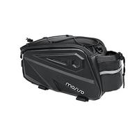 MOSISO Sac à Vélo Hydrofuge Arrière, 14L EVA Montagne Siège Arrière Stockage Selle, Bagages d'Épaule Avec Strap, Noir
