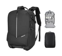 MOSISO Sac Appareil Photo Compatible avec Réflex/SLR/Miroirless, Couverture Anti-Pluie & Compartiment Ordinateur 16 Pouces & Support Trépied & Poche Verticale Avant Pour Canon/Nikon/Sony, Noir