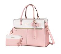 MOSISO Sac Tote Ordinateur 17,3 Pouces Femme avec Clutch & Nœud Papillon