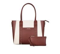MOSISO Sac Tote Ordinateur pour Femmes, 15,6 Pouces Cuir PU, Sac de Travail avec Double Tricot & Sac à Main Clutch, Briefcase Ordinateur Waterproof à Épaule pour Bureau D'affaires,Marron