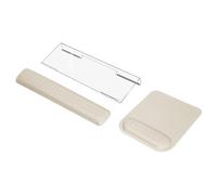MOSISO Support Clavier Ordinateur&Repose Poignet Clavier&Tapis de Souris,Massage Ergonomique Repose Poignet Clavier Set,Type Facile Support Clavier Acrylique Clear Bureau Maison,Kaki